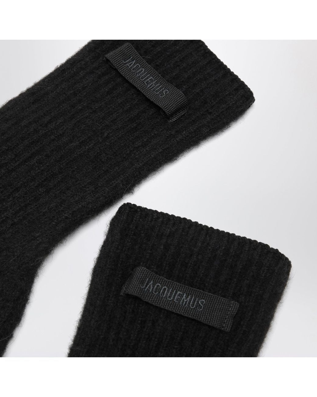 Jacquemus Black Gros Grain Gloves