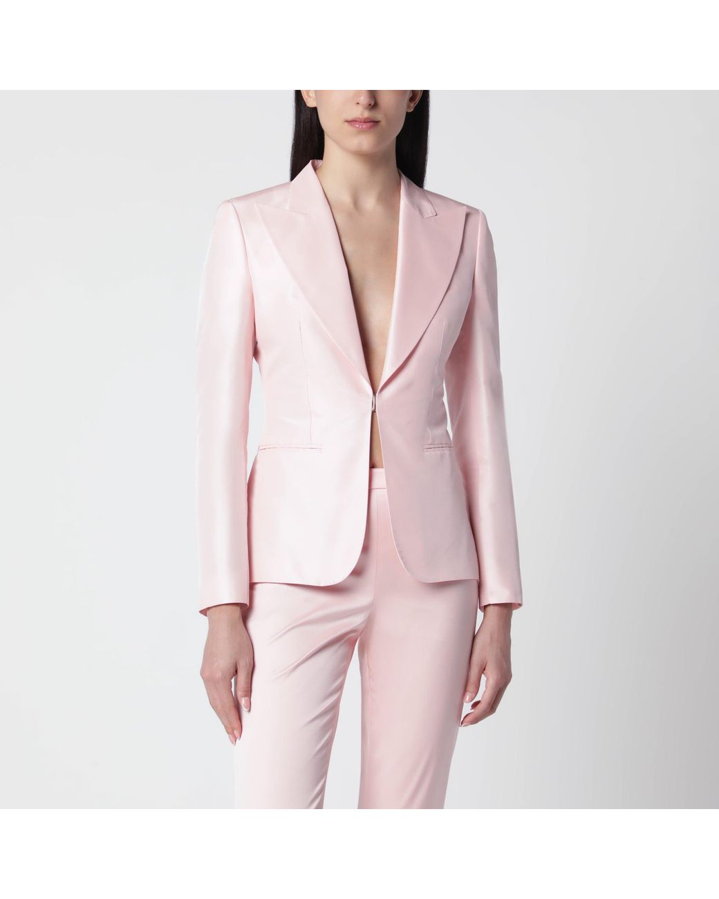 Gucci Pink Silk Faille Jacket