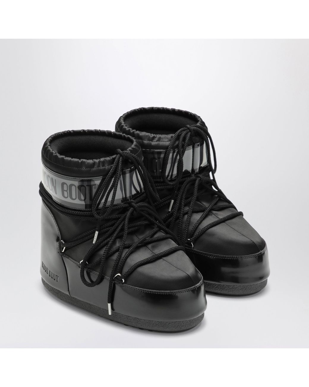 Moon Boot Black Icon Low Glance Boots