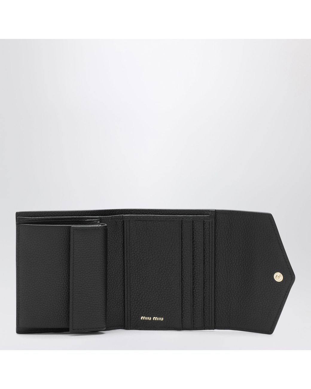 Miu Miu Black Small Calfskin Wallet