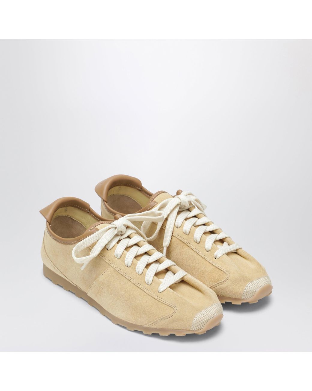 Jacquemus Natural Les Tennis Suede Sneakers