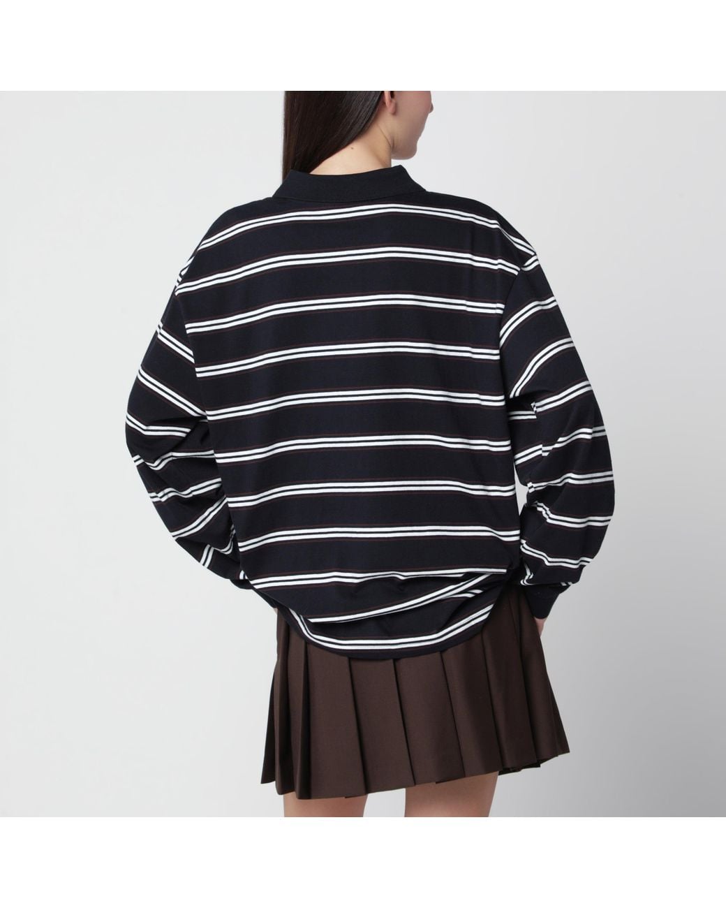 DUNST Black Striped T-Shirt