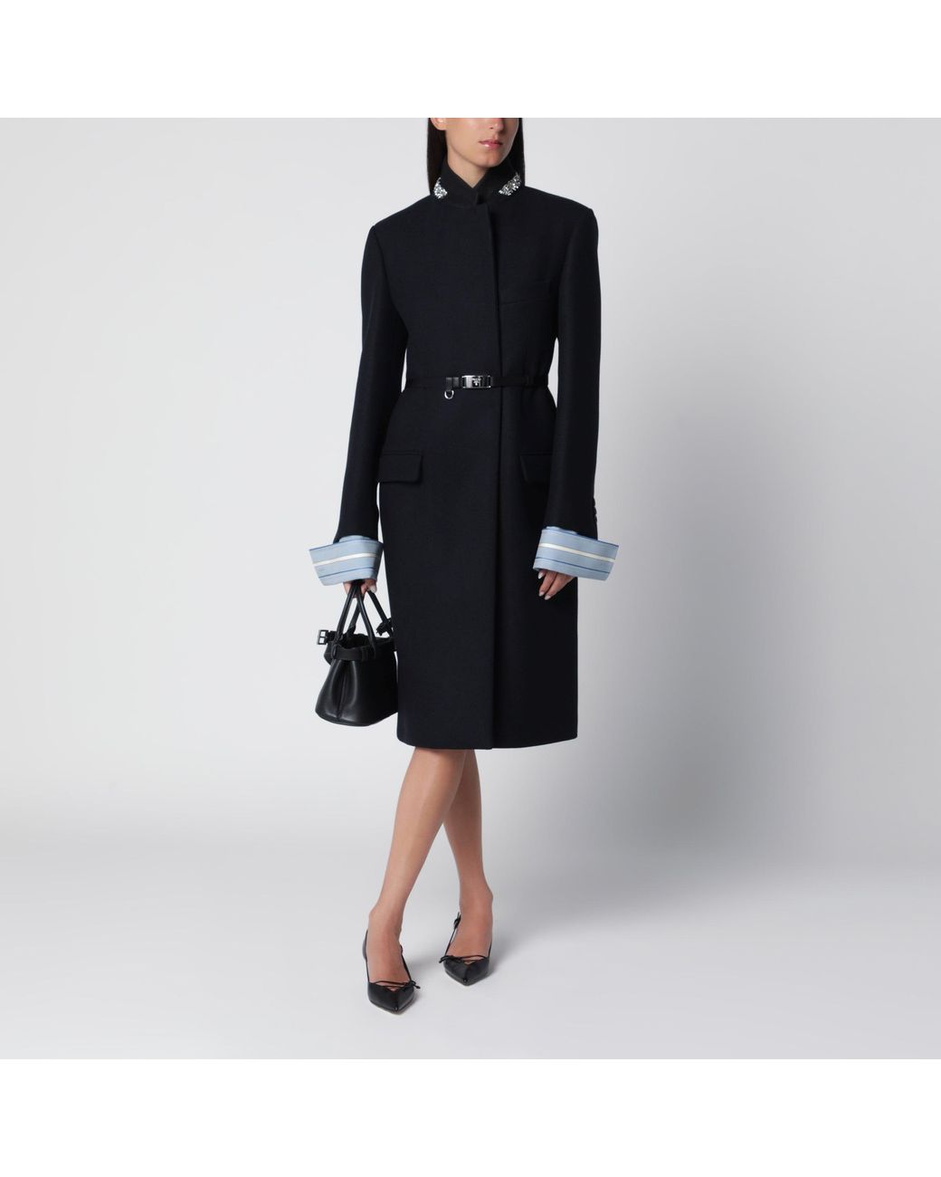 Cappotto Blu di Prada in Black