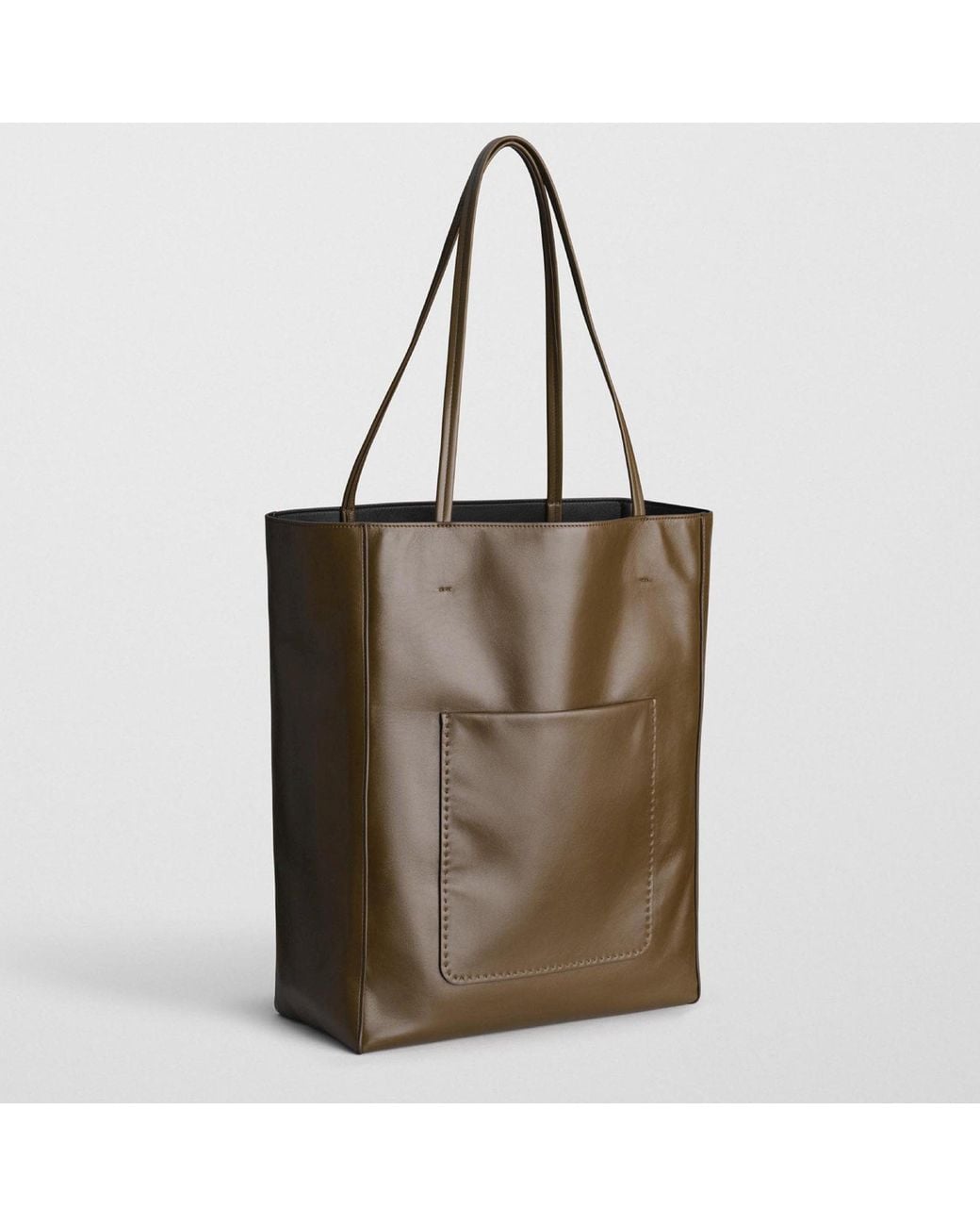 Borsa Tote Paper di Phoebe Philo in Brown