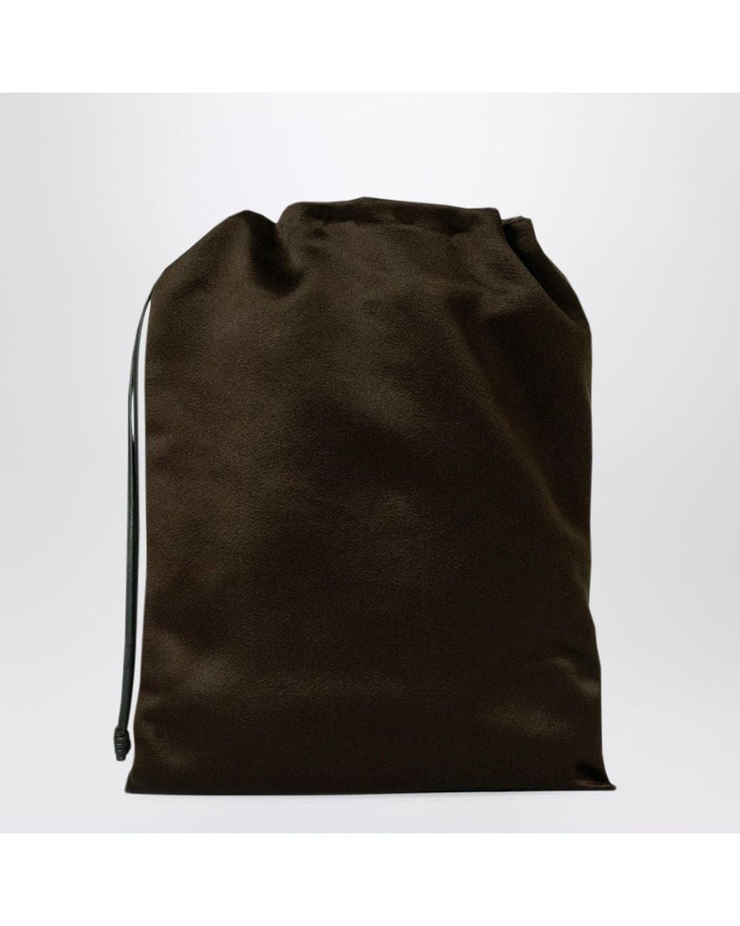 The Row Green Ray Dark Silk Pouch