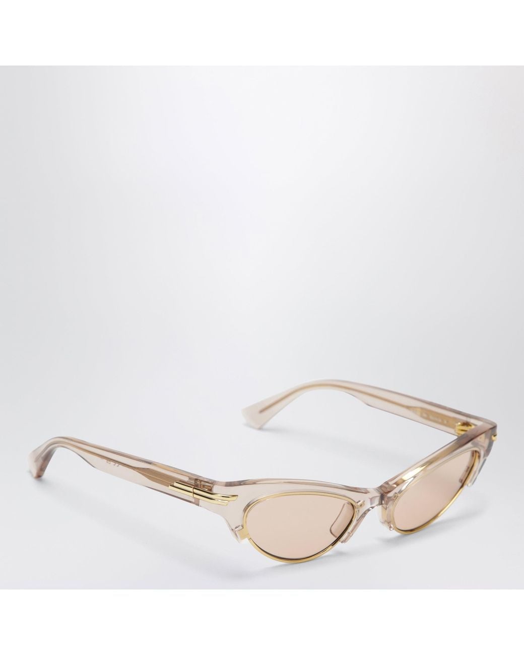Bottega Veneta Pink Angle Cat-Eye Sunglasses