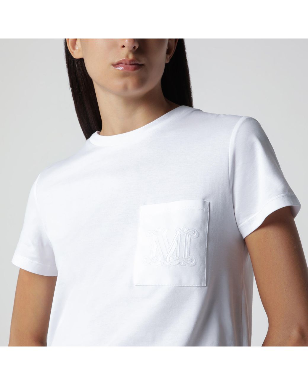 Max Mara White Cotton Jersey T-Shirt