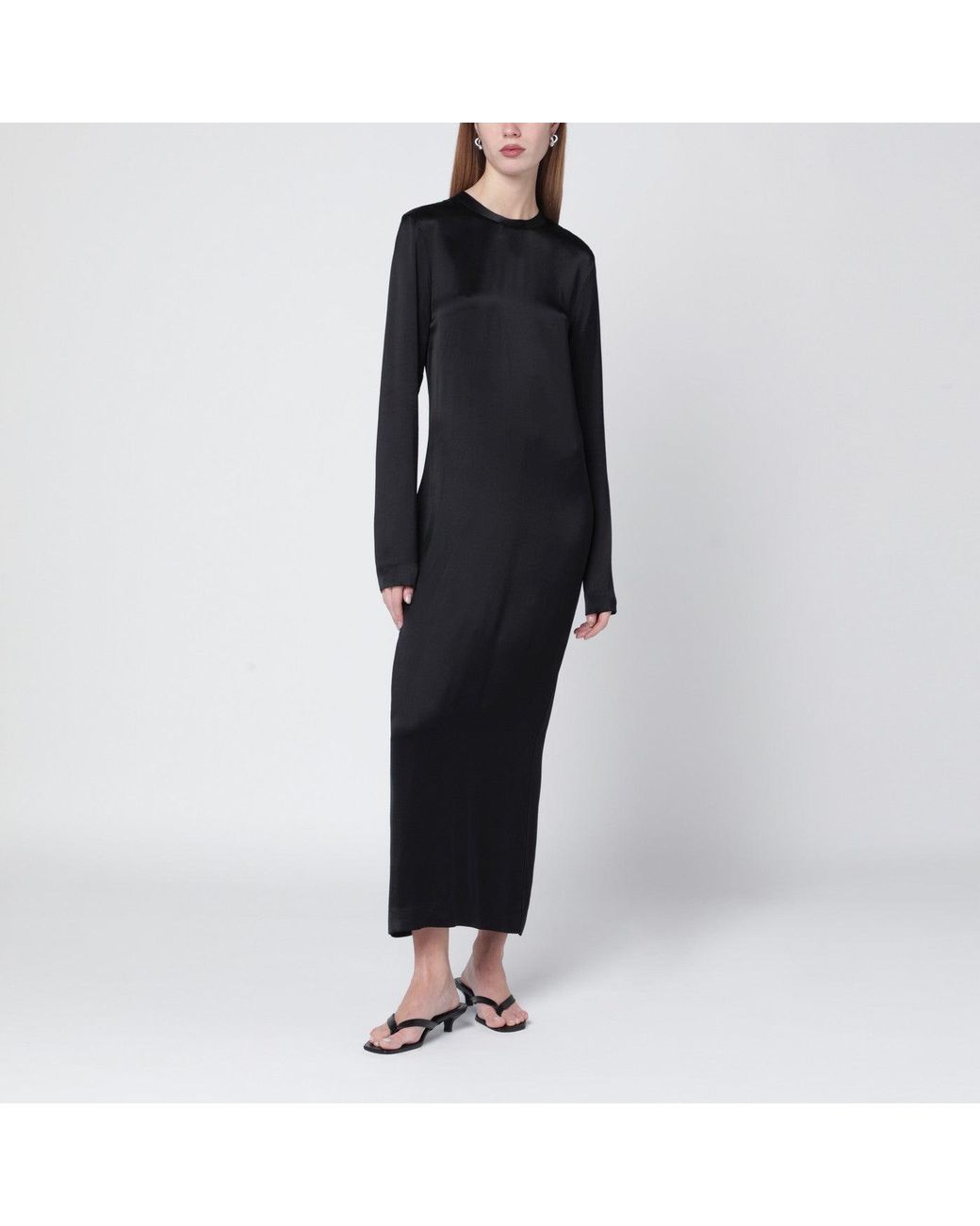Totême Black Midi Dress