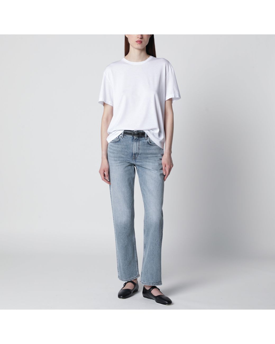 Totême  Blue Washed-Effect Jeans