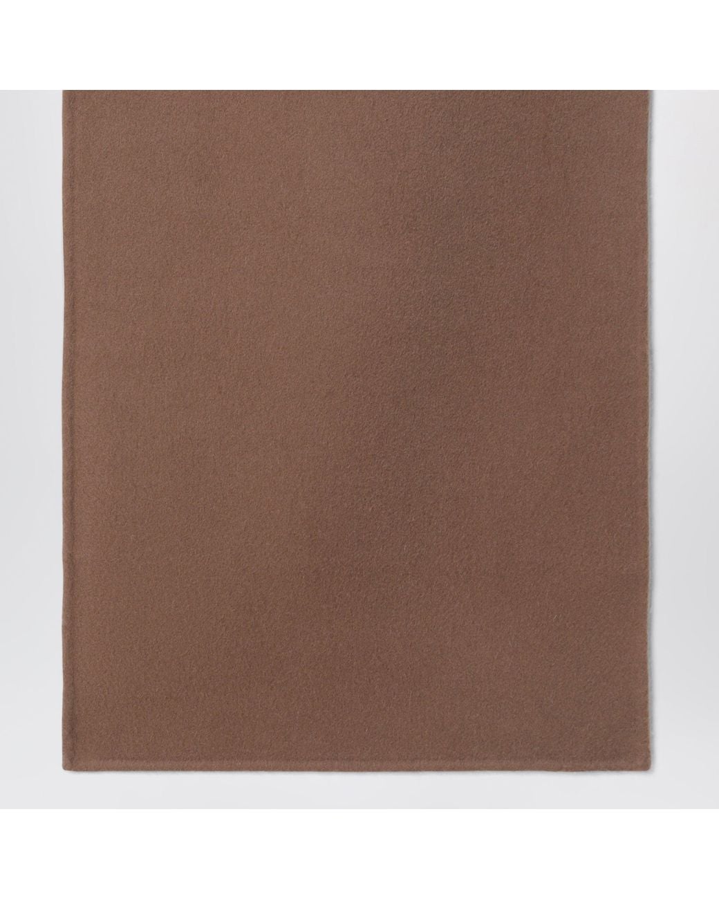 Almada Label Brown Micha Tan Wool Scarf