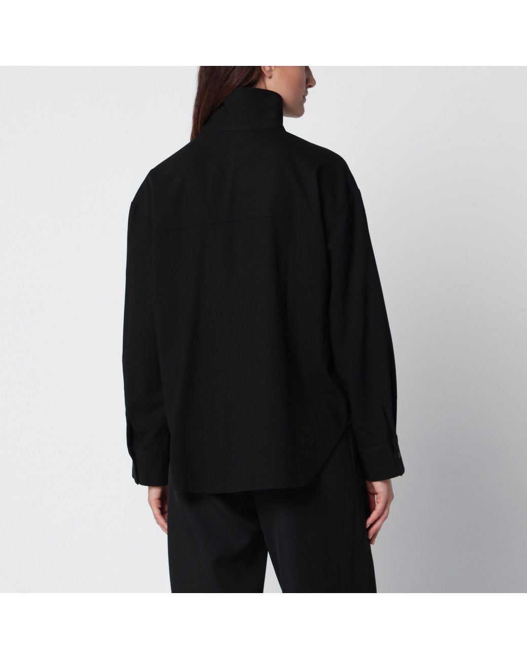 Source Unknown Black High-Neck Shirt