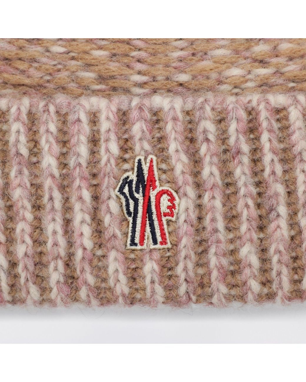 Moncler Brown Argyle-Pattern Beanie