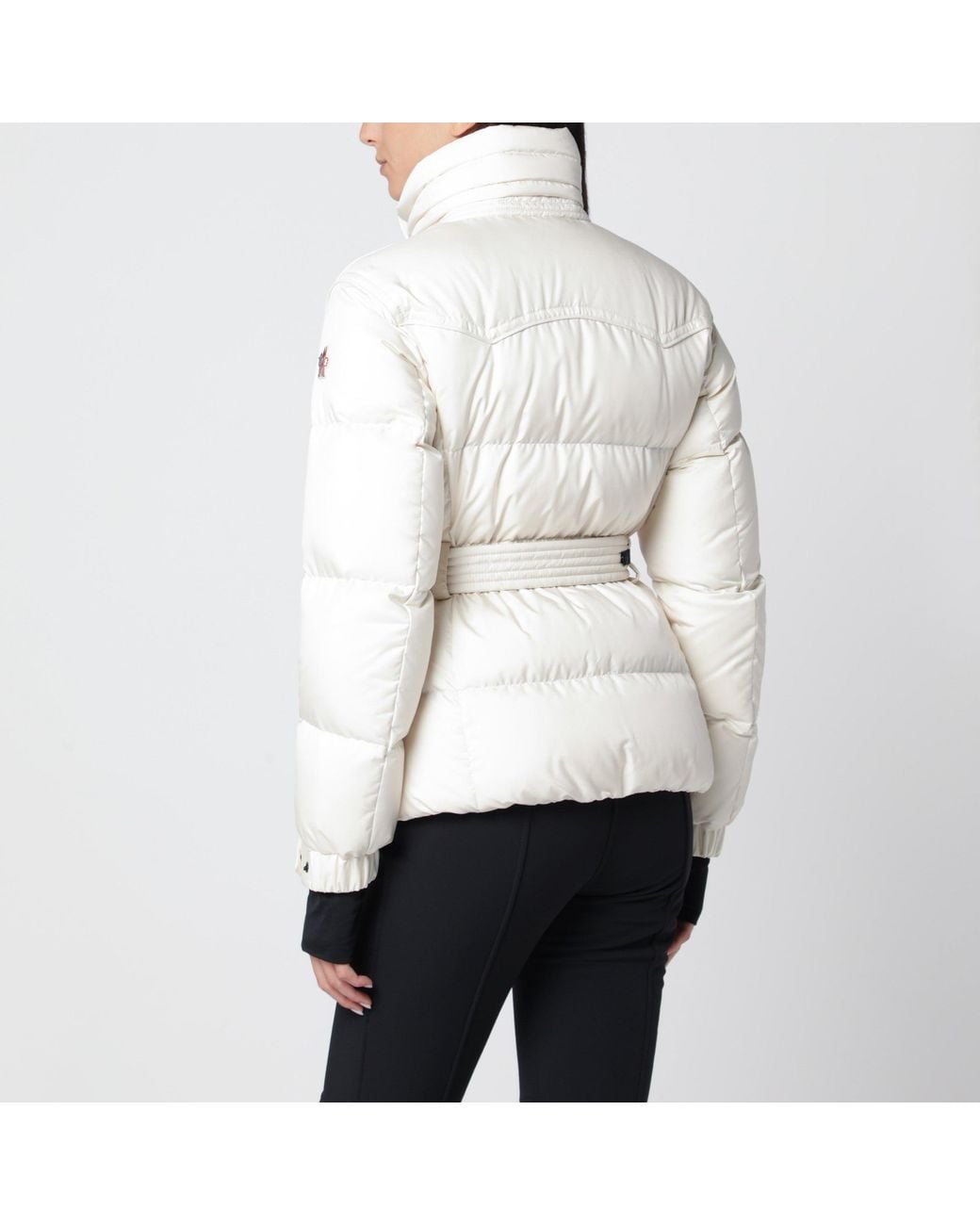 Moncler White Karshi Polyester Ski Jacket