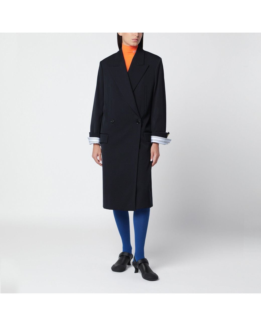 Loewe Black Wool Coat