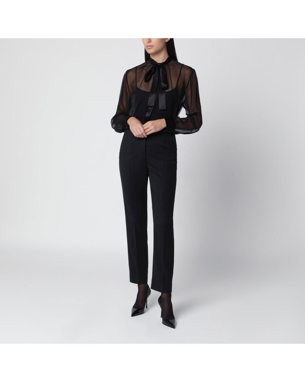 Dolce & Gabbana Black Tailored Trousers