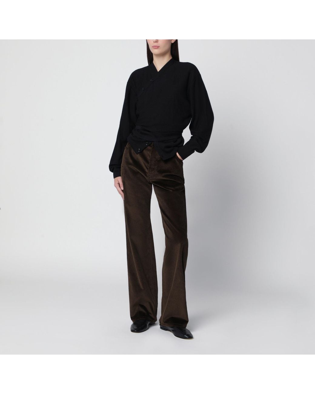 Lemaire Black Trompe L'Oeil Cardigan