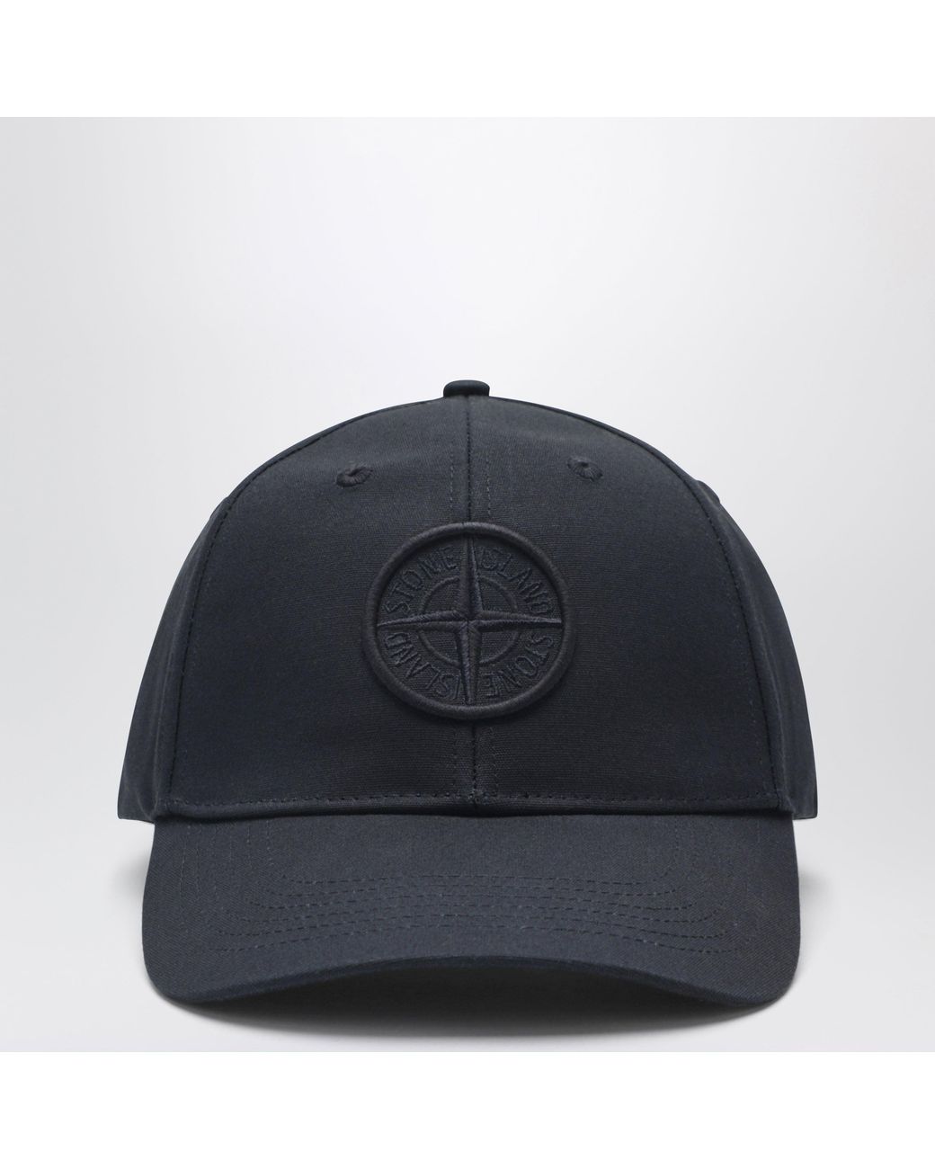 Stone Island Blue Baseball Cap With Logo for men