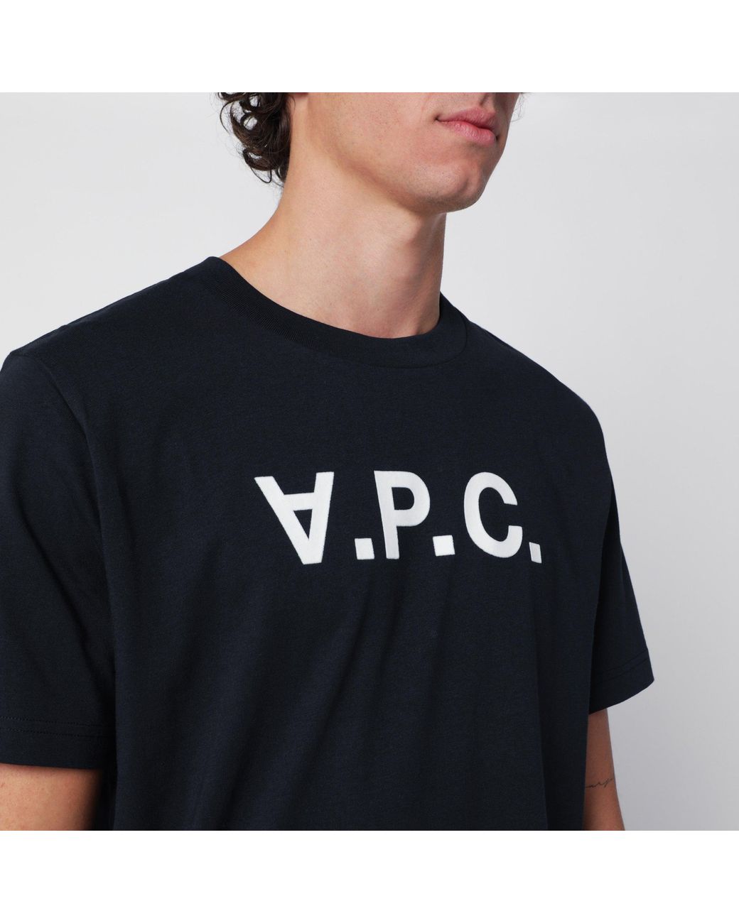 A.P.C. Black Standard Grand Cotton T-Shirt for men