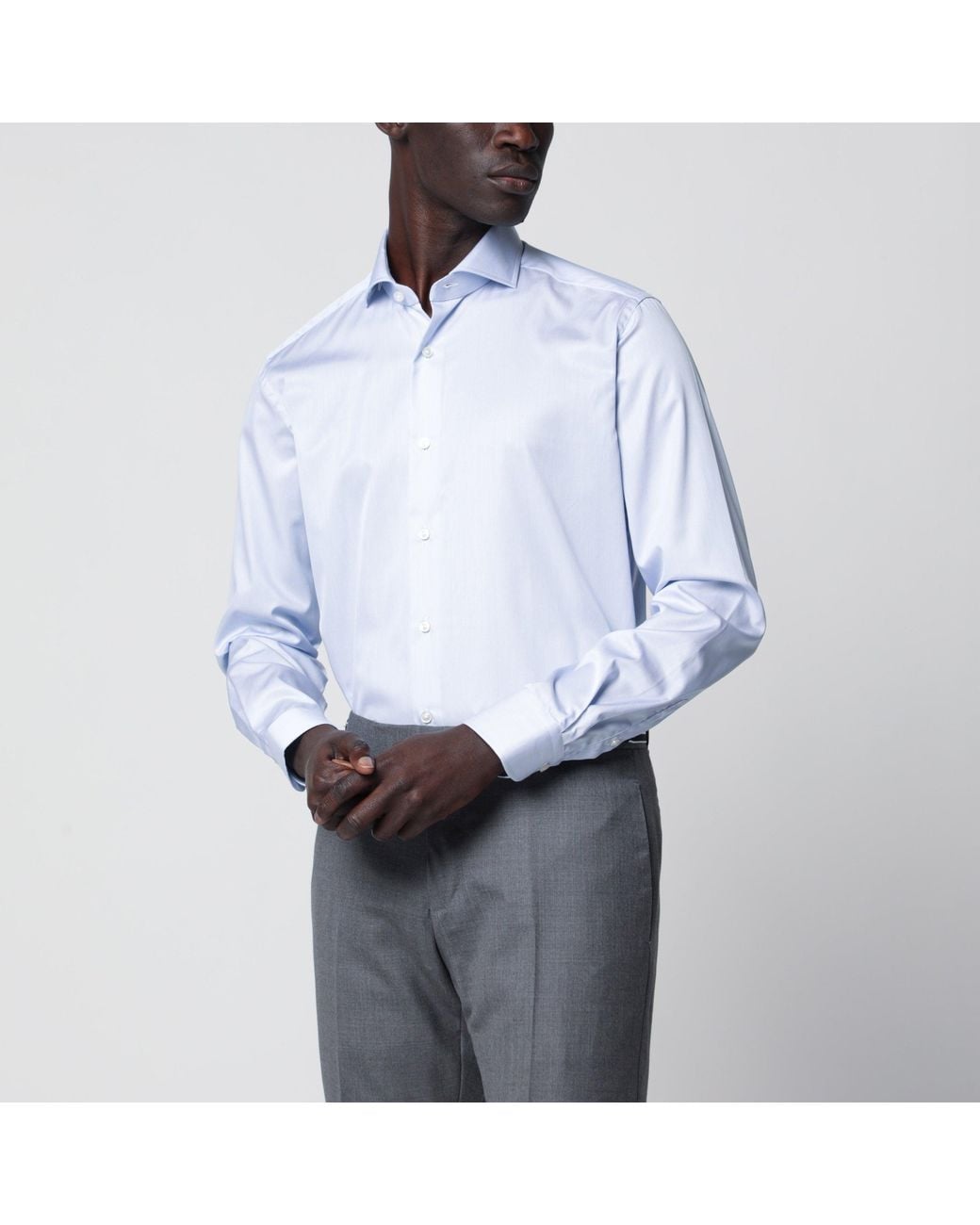 Xacus White Travel Tailor Fit Shirt for men