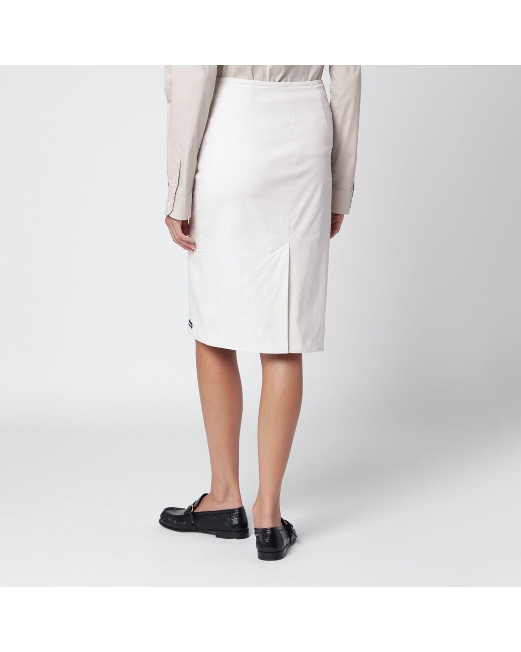 Miu Miu White Pencil Skirt