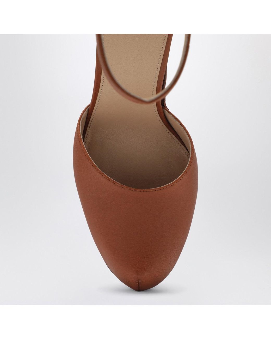 Chloé Brown Platform Pumps With Studs