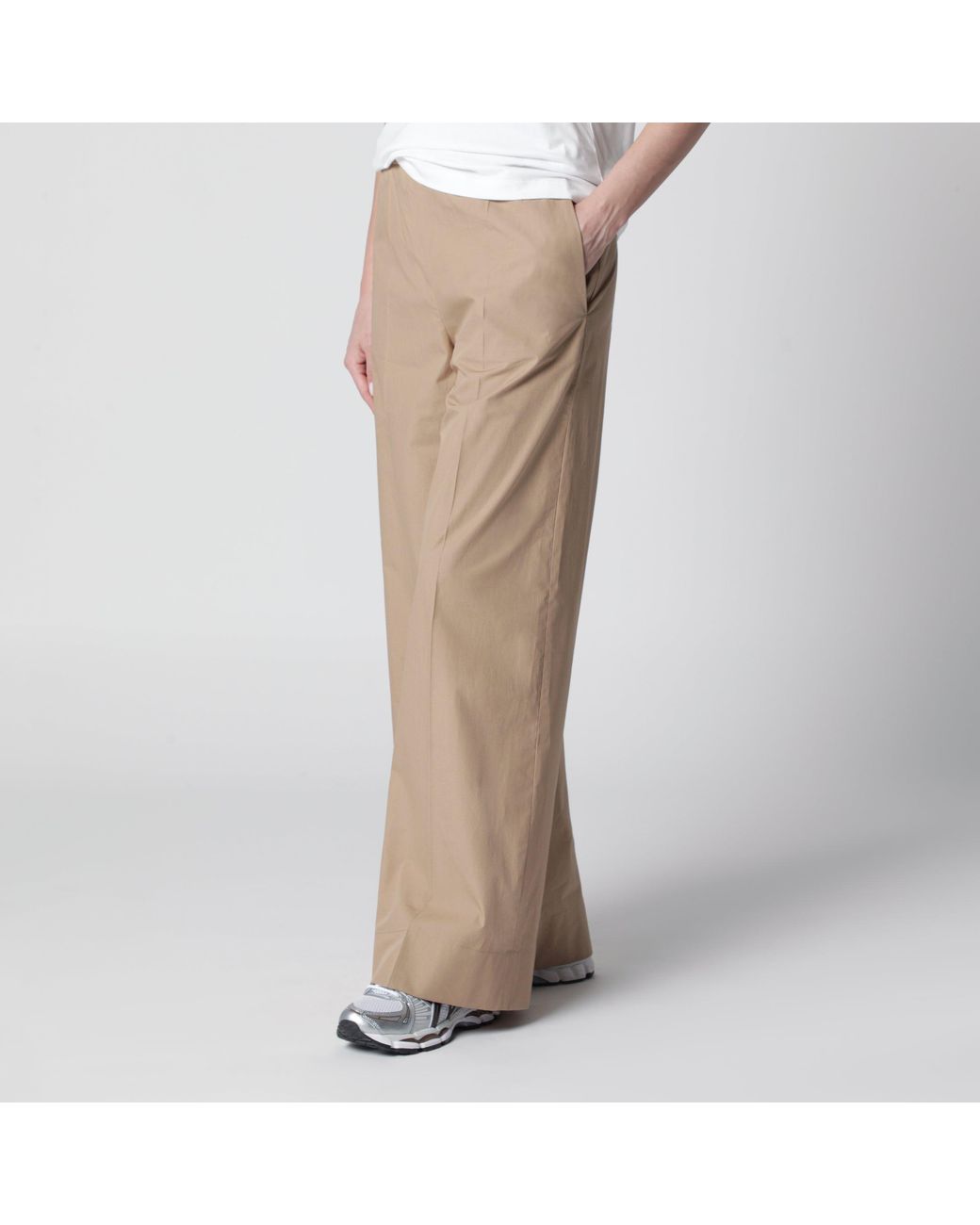 Moncler Natural Cotton Trousers