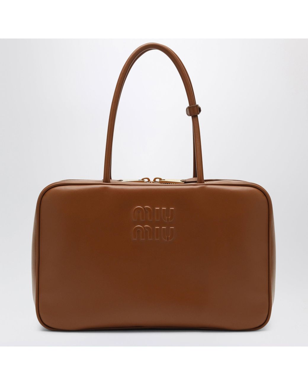 Miu Miu Brown Beau Large Bag