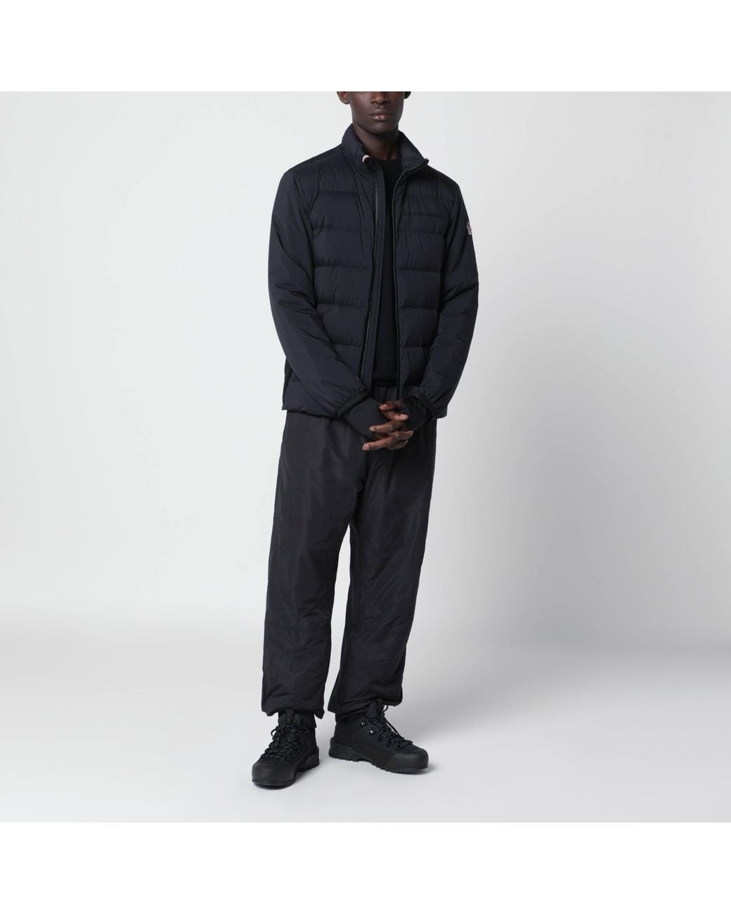 Moncler Blue Zip-Up Jacket for men