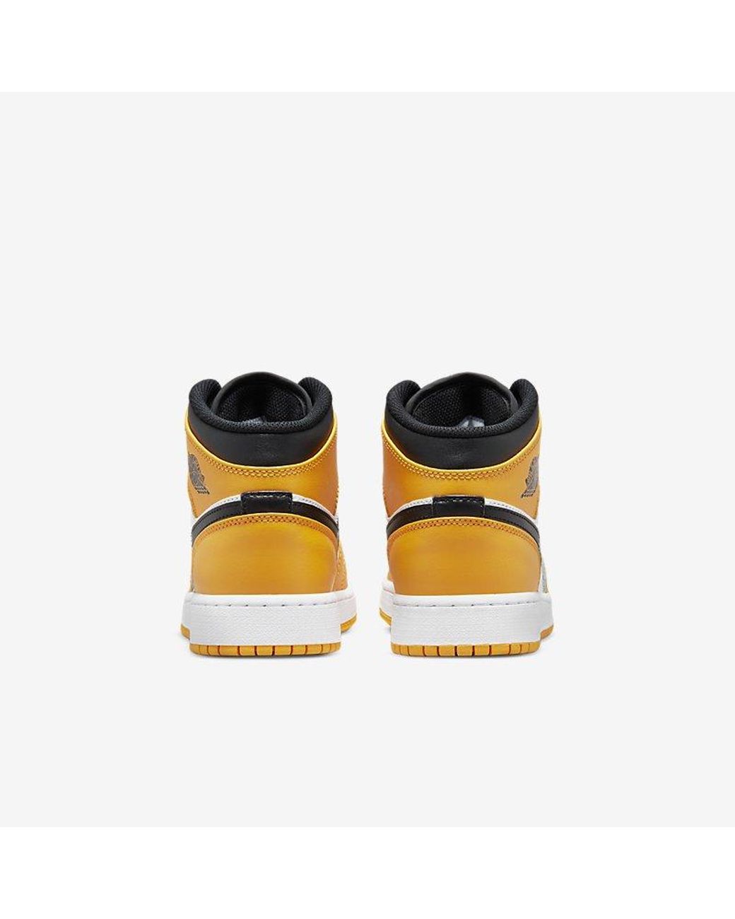 Nike Air Jordan 1 Mid Taxi (gs) in Yellow | Lyst