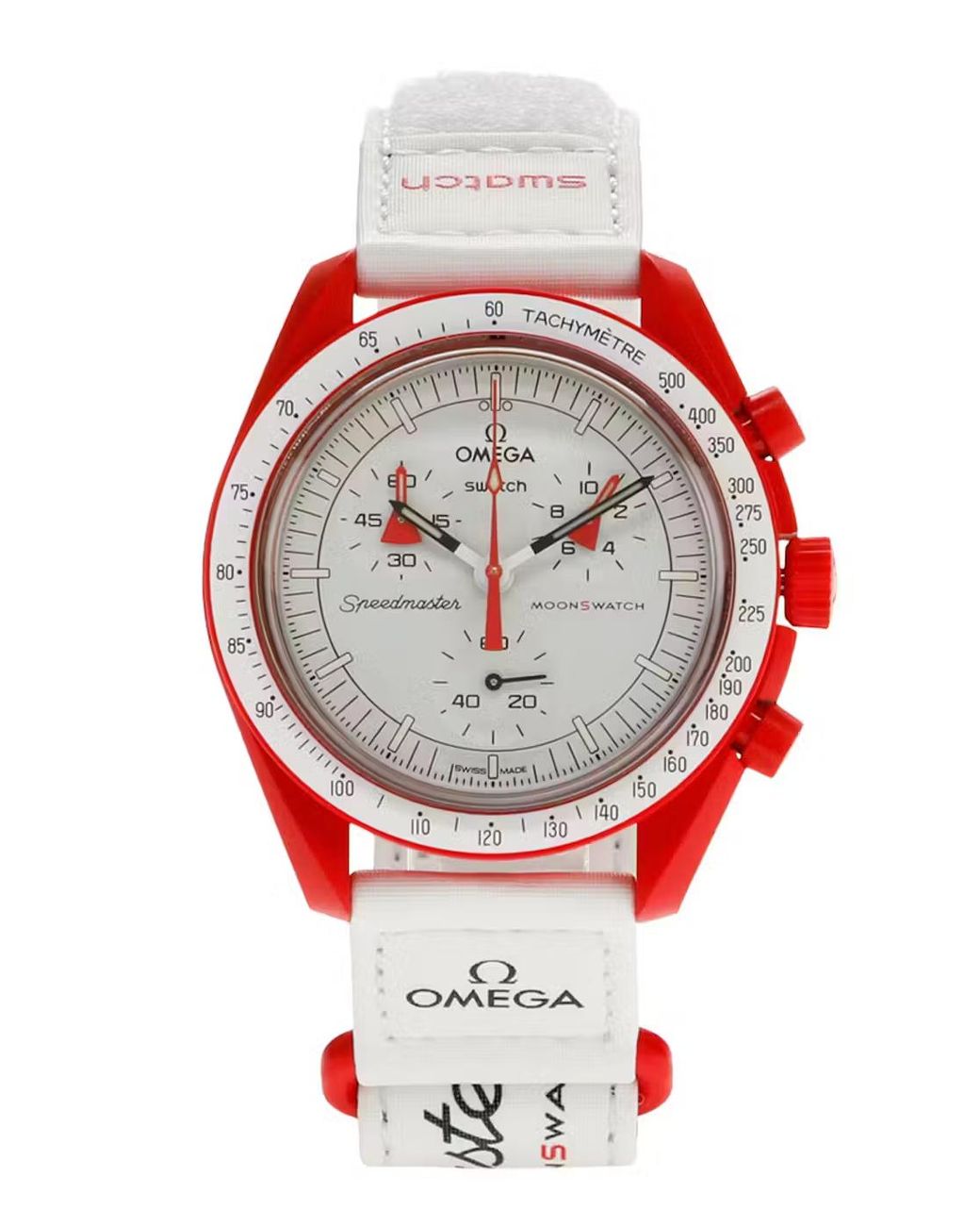 Swatch X Omega Bioceramic Moonswatch Mission To Mars So33r100 in