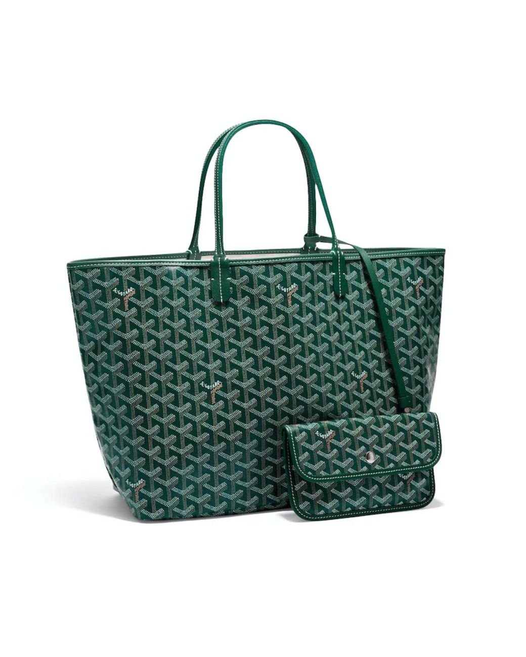 green goyard tote bag