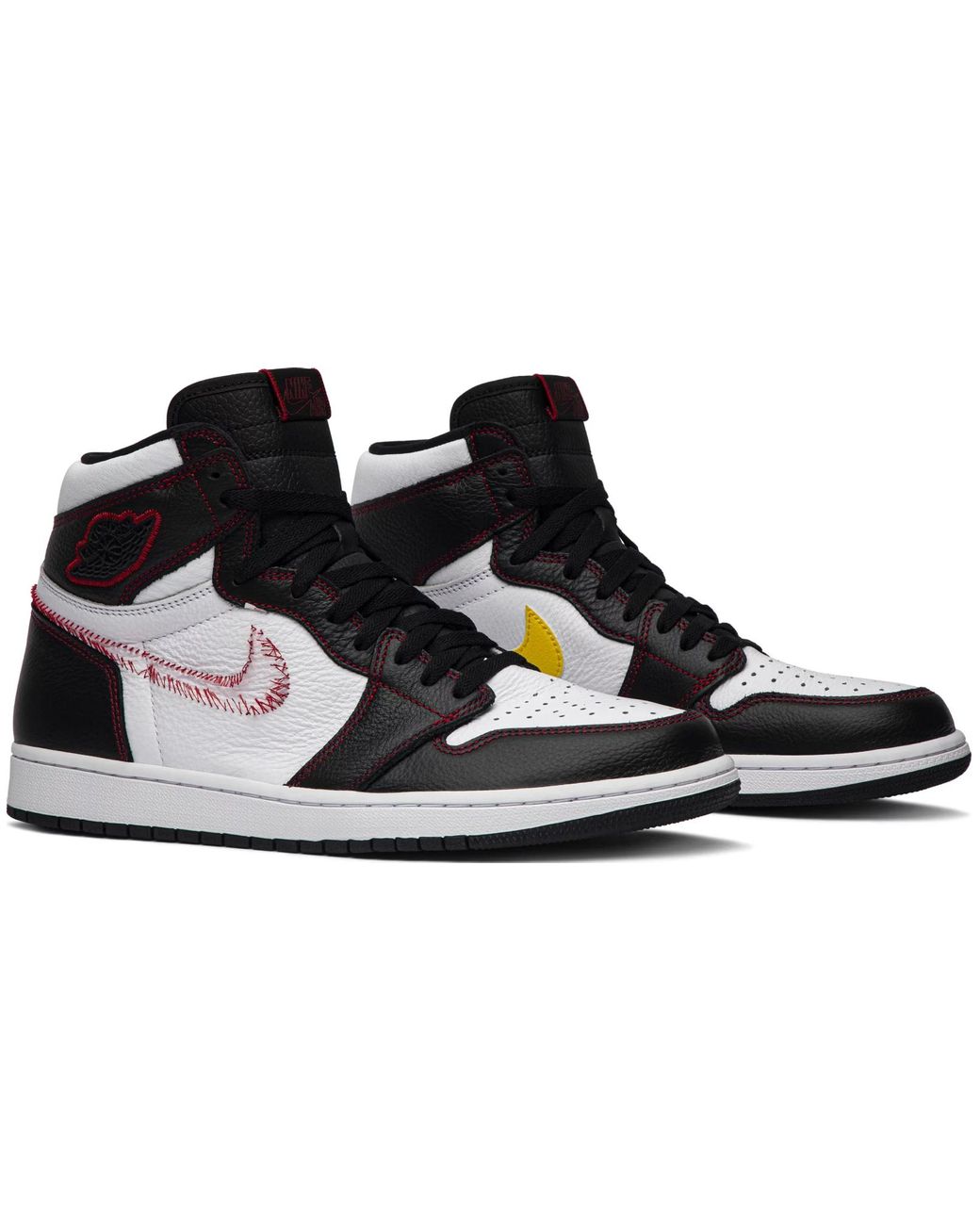 Nike Jordan 1 Retro High Defiant White Black Gym Red Lyst