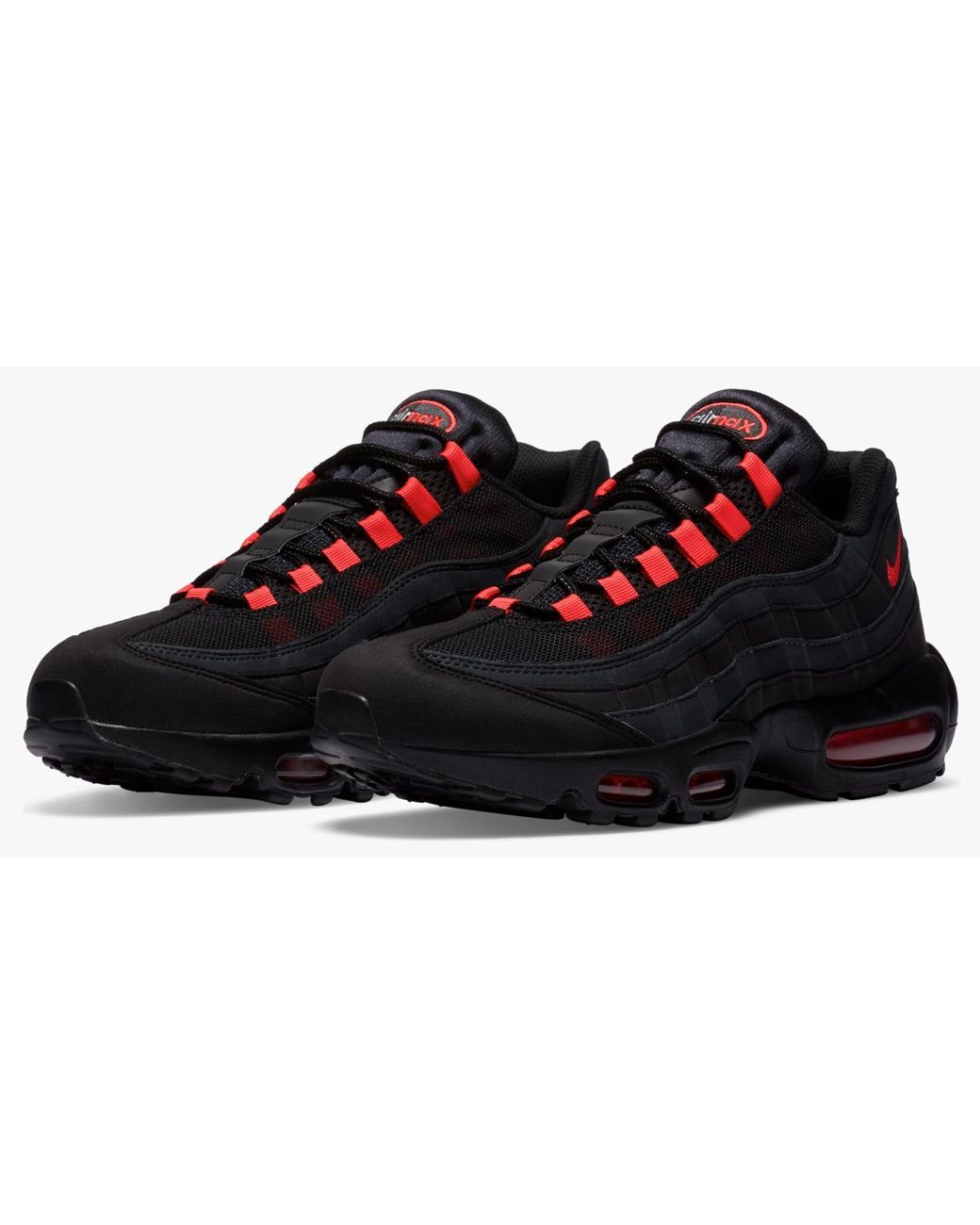 Nike Air Max 95 Black Laser Crimson | Lyst