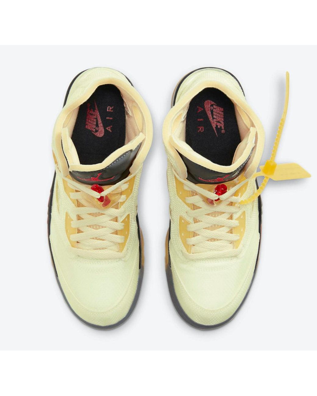 Nike Jordan 5 Retro Off-white Sail in Yellow | Lyst