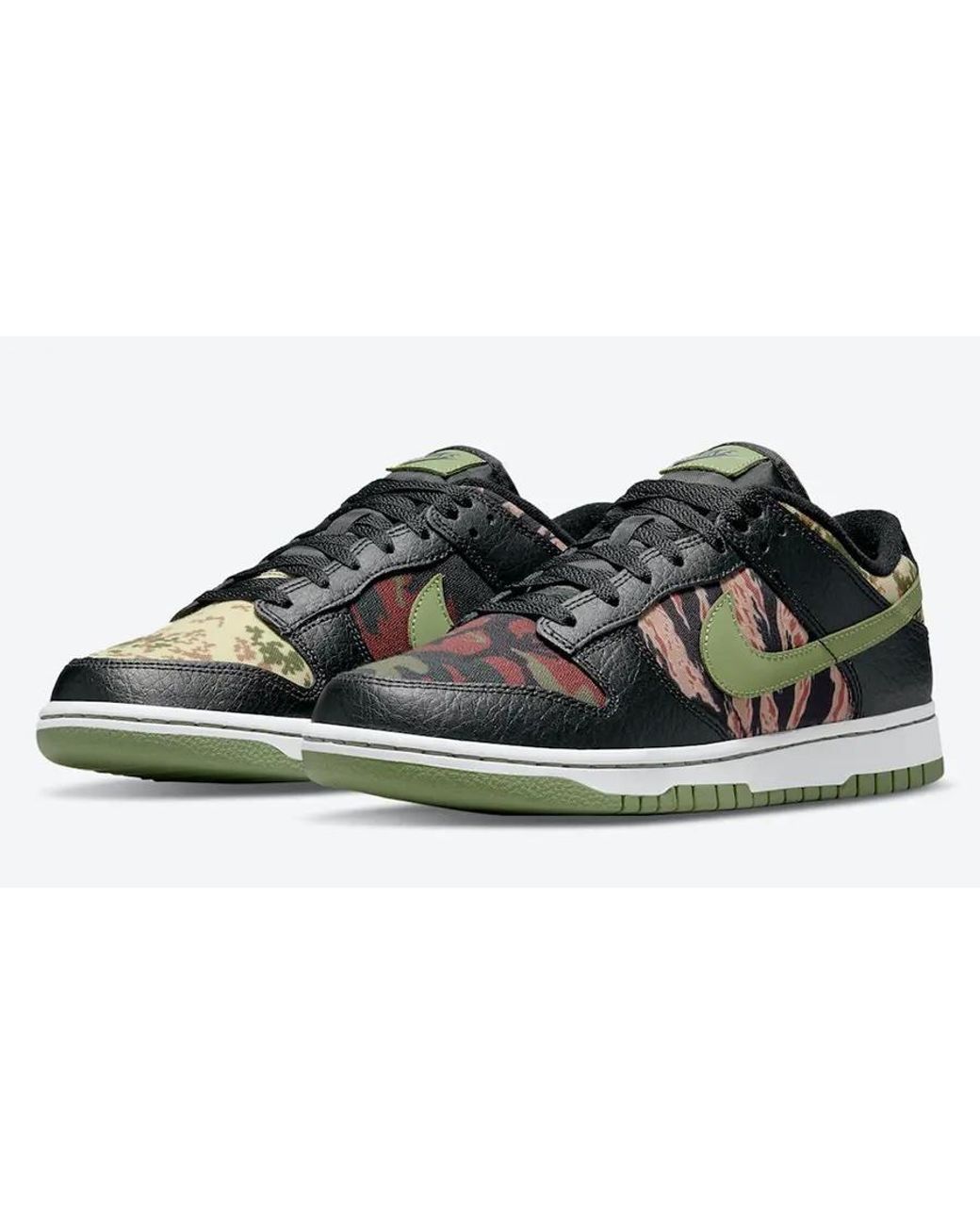 Nike Dunk Low Crazy Camo (gs) in Black | Lyst
