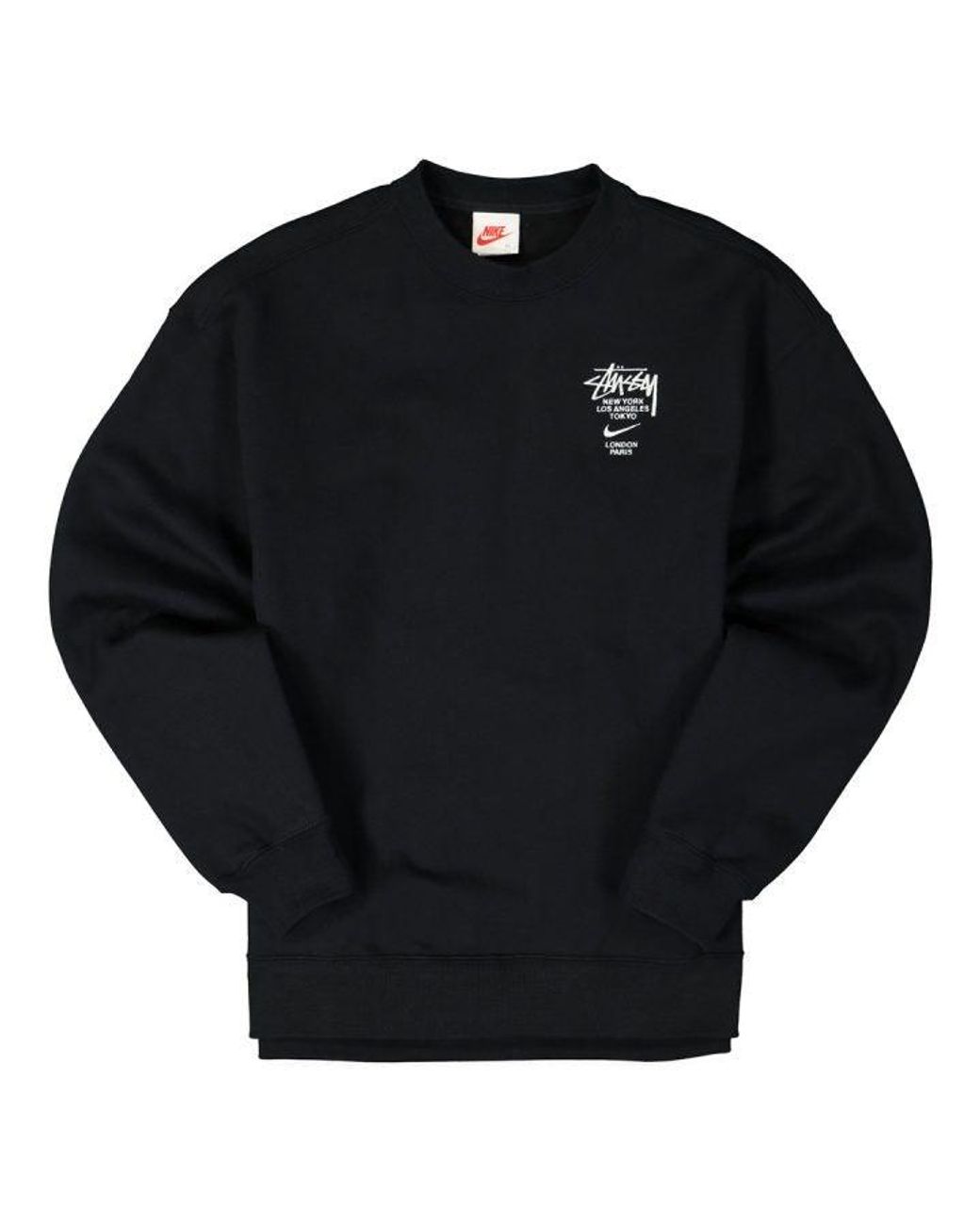 Nike X Stussy International Crewneck Sweatshirt Black in Blue | Lyst
