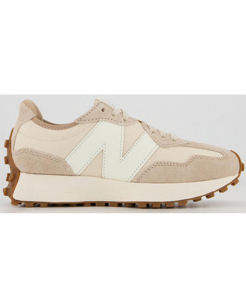 New Balance 327 Oatmeal White in Natural | Lyst