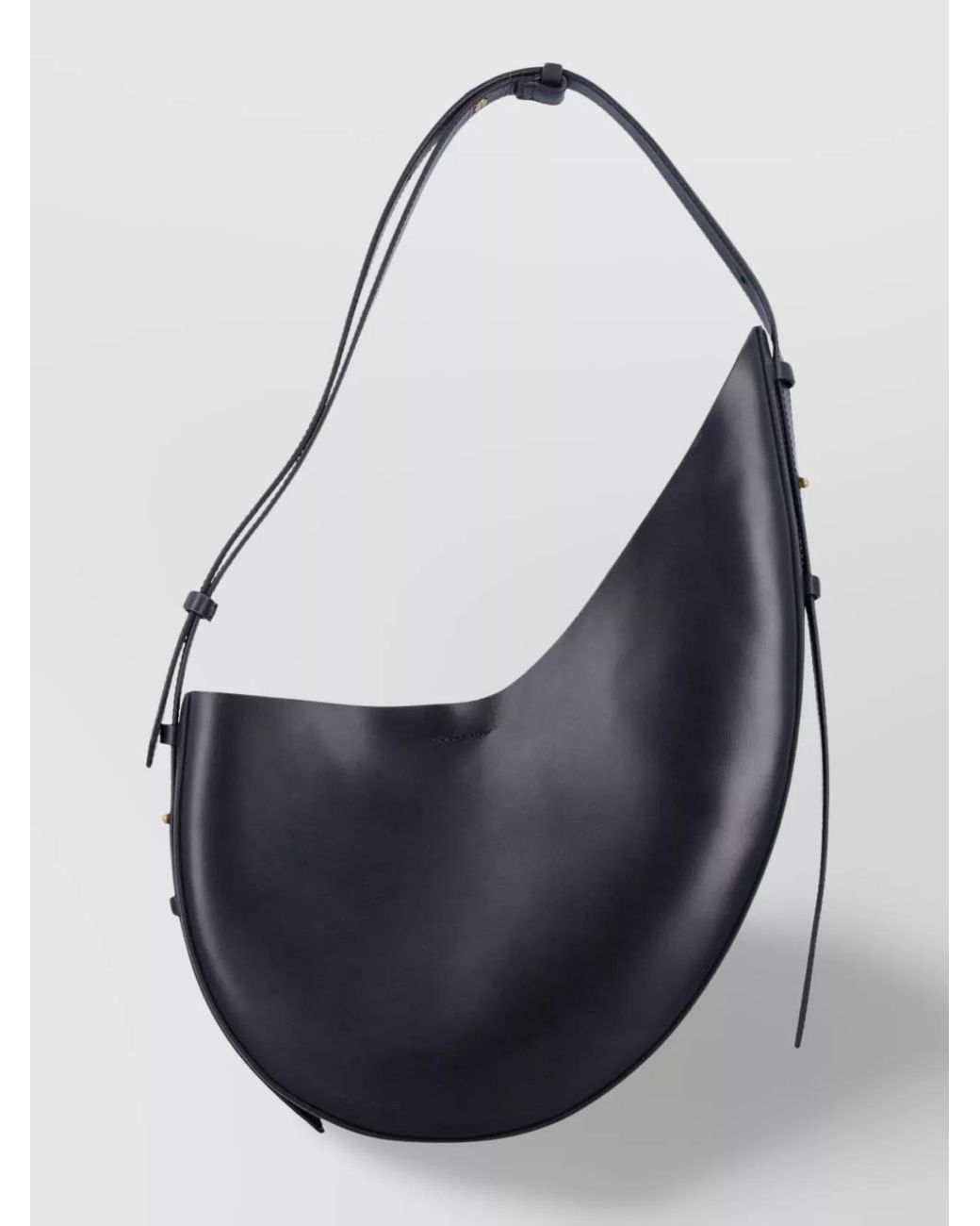 Soeur Blue Leather Asymmetric Shoulder Bag