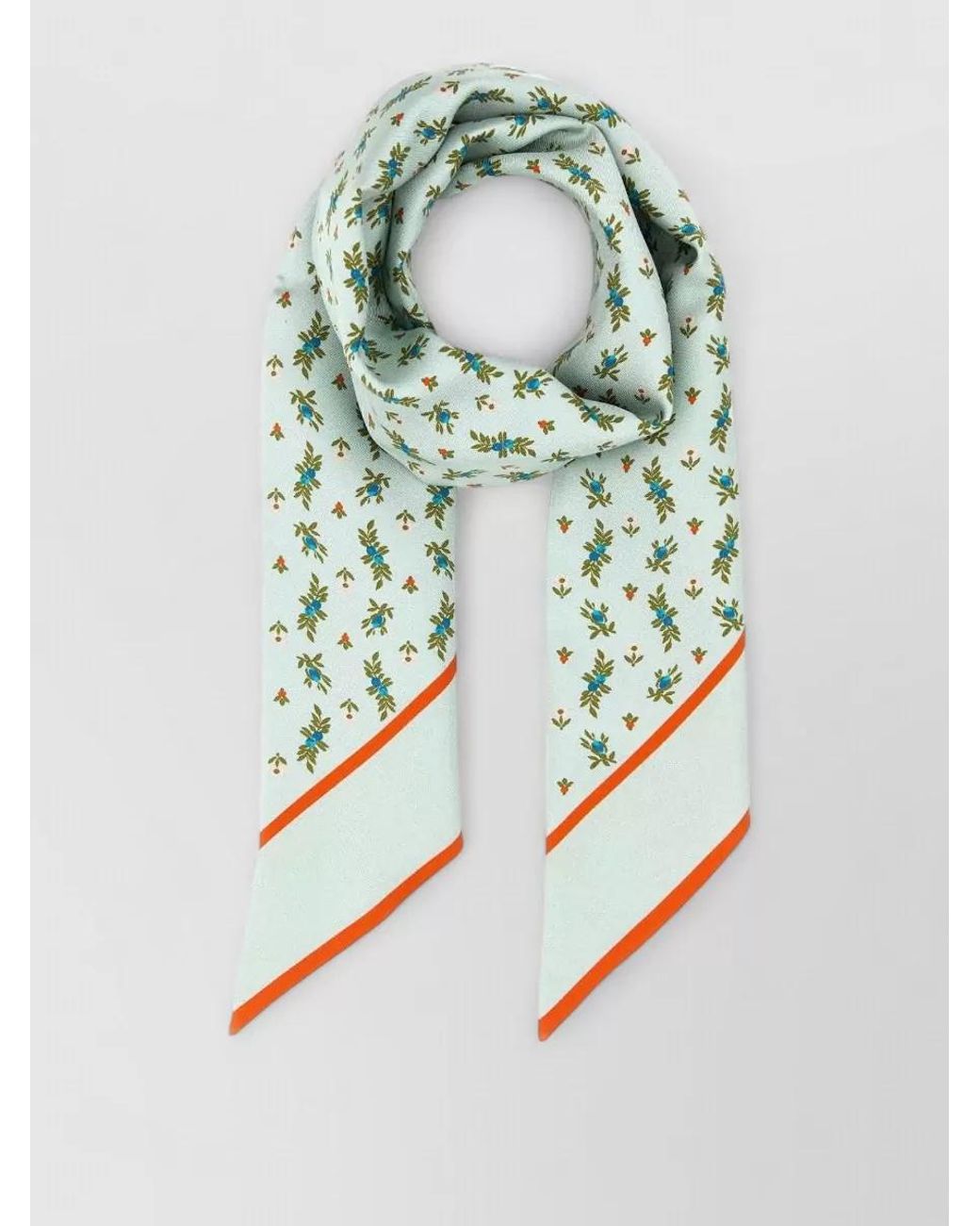 Prada Multicolor Silk Printed Foulard