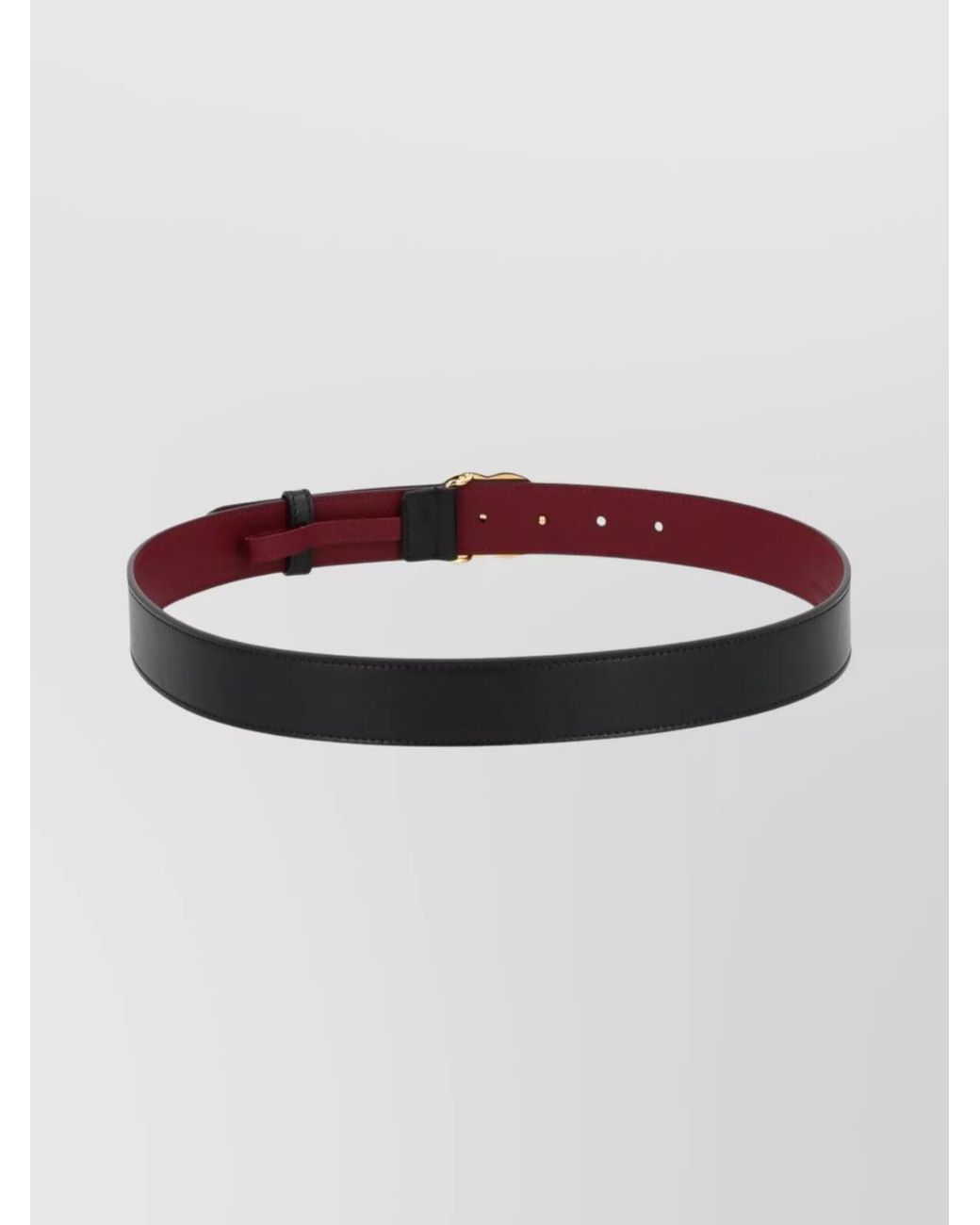 Gucci Red Calfskin Leather Belt