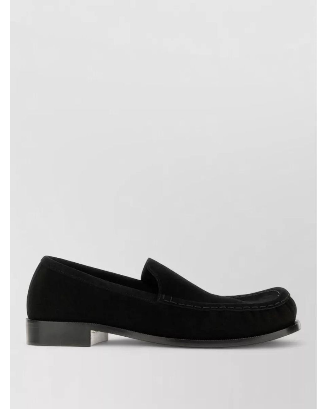 Dries Van Noten Black Suede Leather Loafers for men