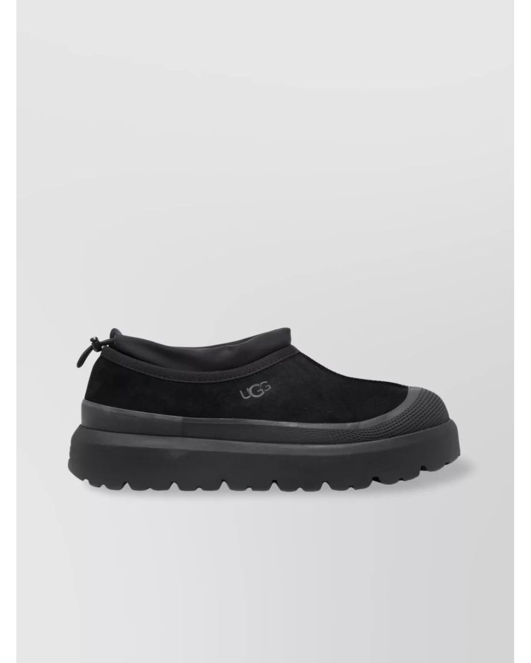 Ugg Black Suede Leather Slip-On Loafers for men