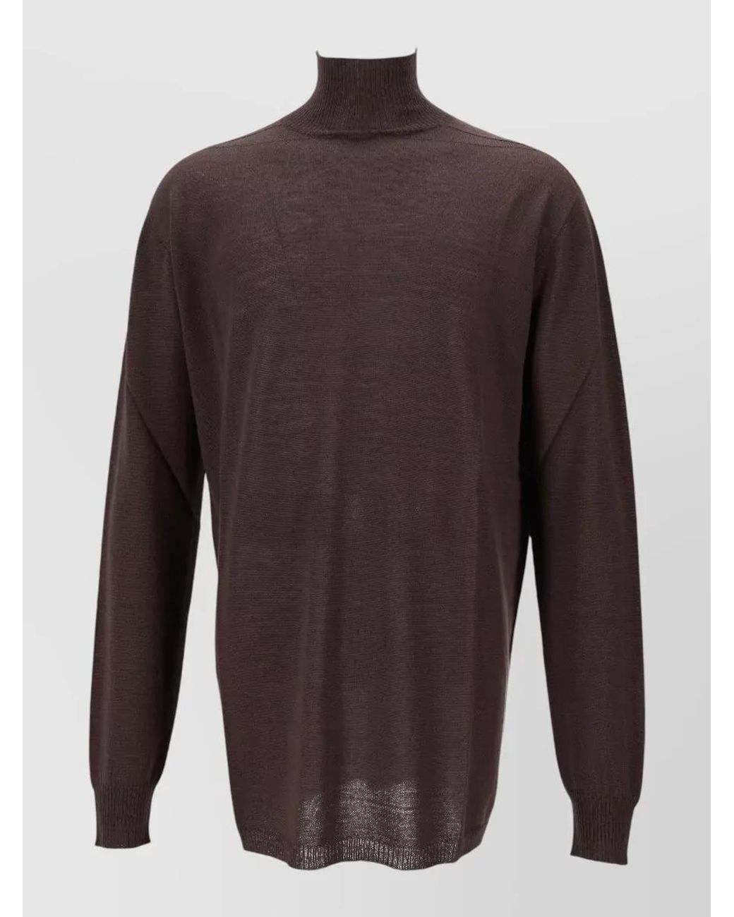 Rick Owens Multicolor Wool Oversized Turtleneck Jumper for men