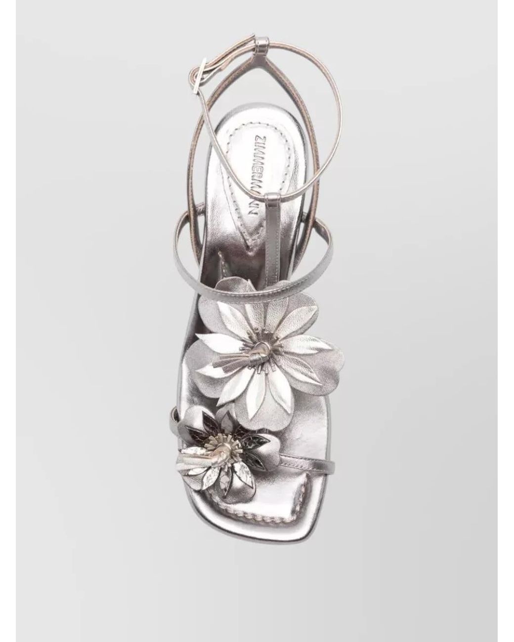 Zimmermann Metallic Leather Sandals