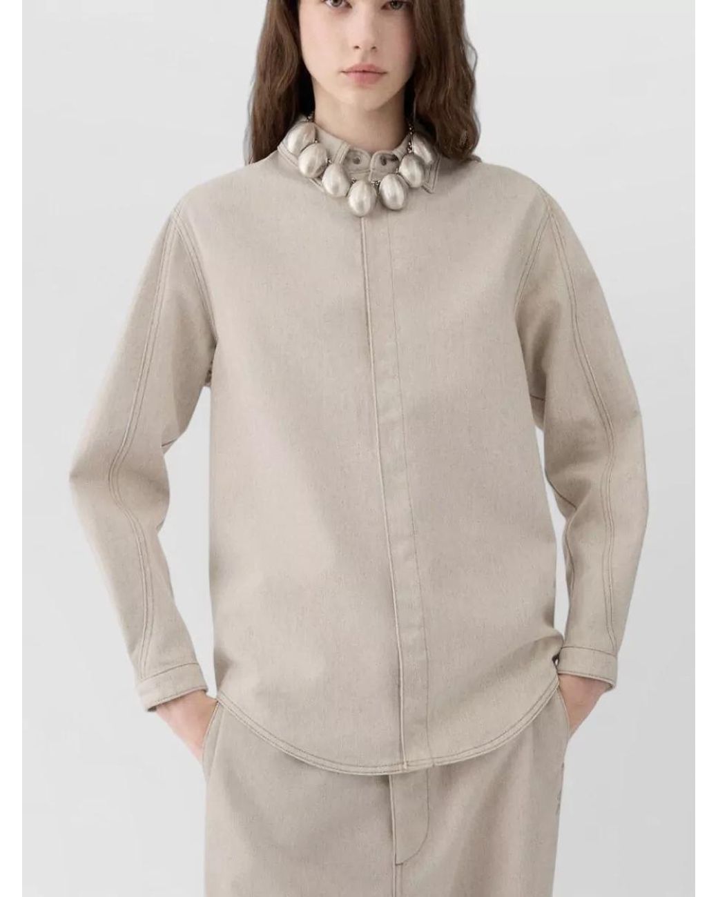 Jacquemus White Denim Shirt