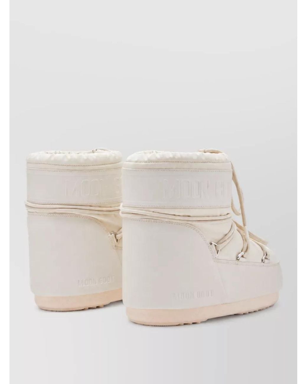 Moon Boot Natural Logo-Print Snow Boots