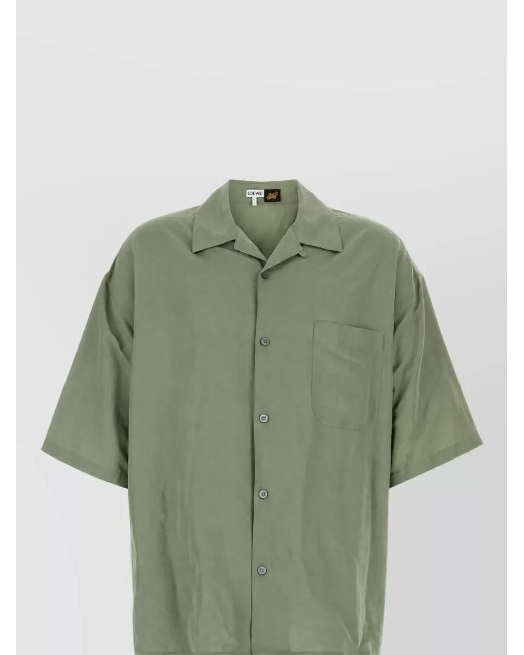 Loewe Green Linen Blend Shirt for men