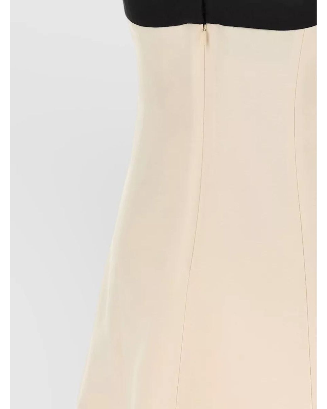 Valentino Garavani Natural Silk Wool Sleeveless Mini Dress