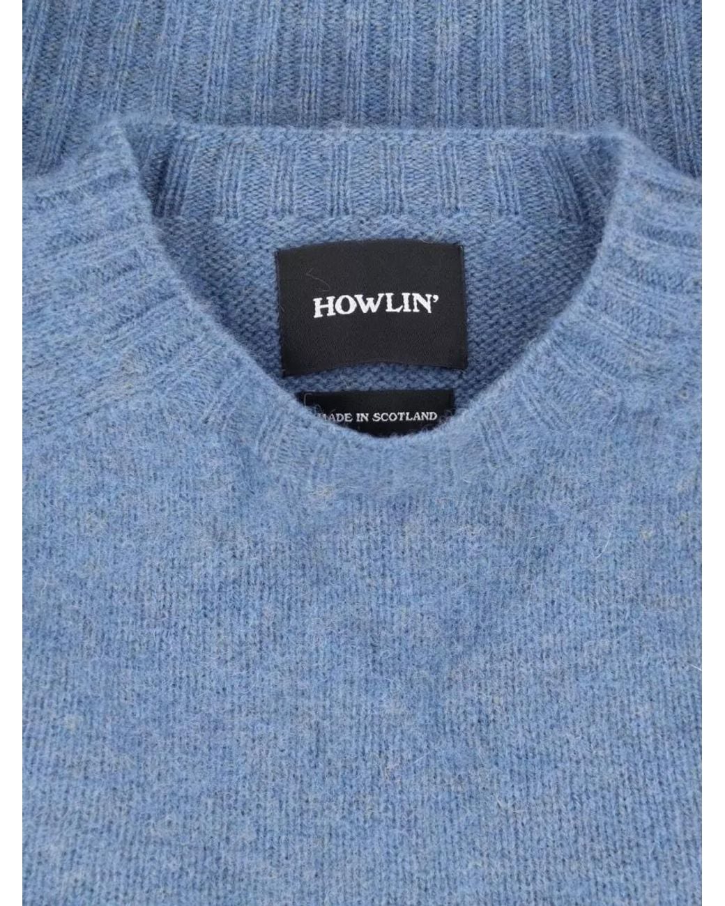 Howlin' By Morrison Blue Crewneck Jumper for men