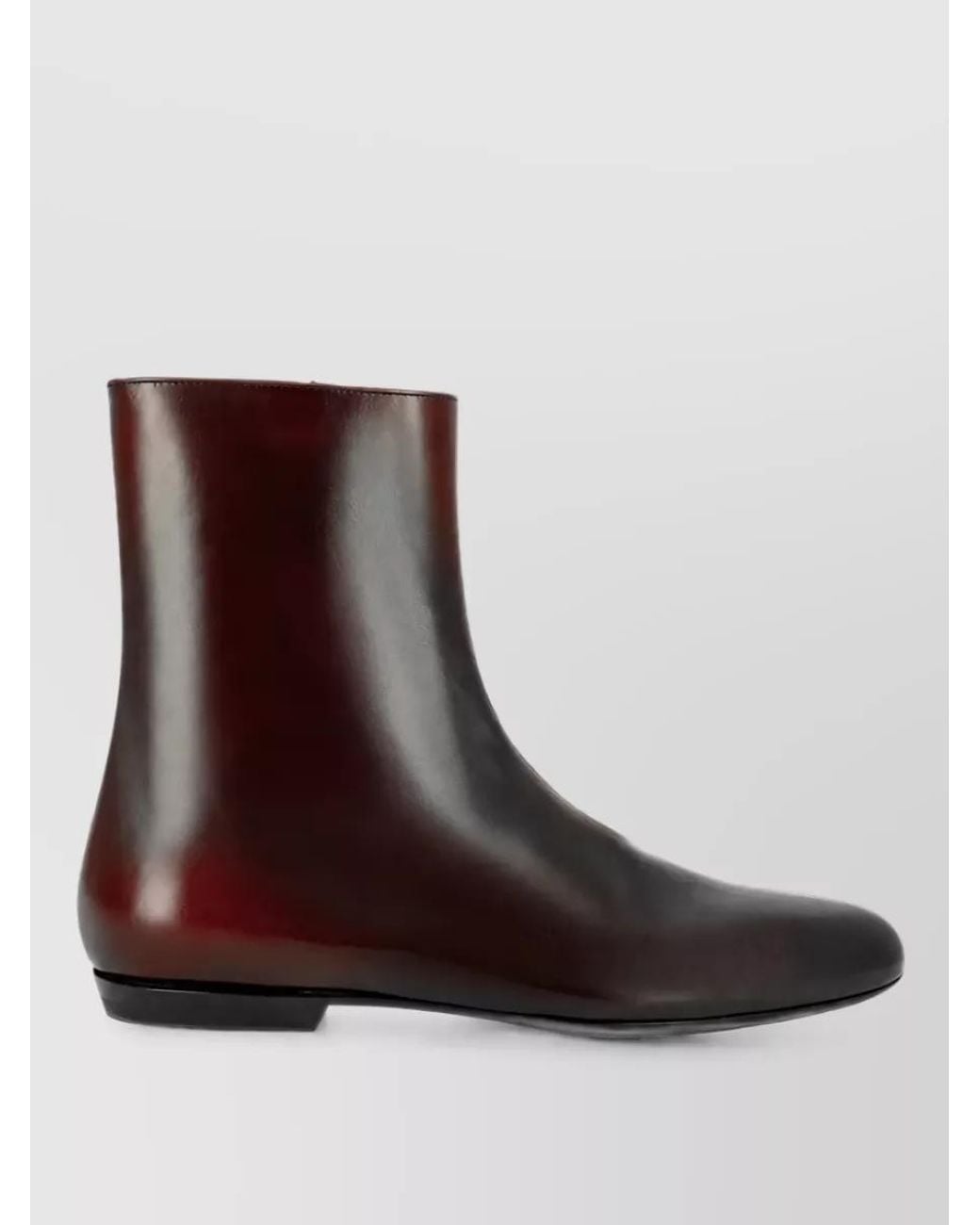 Dries Van Noten Brown Leather Ankle Boots for men
